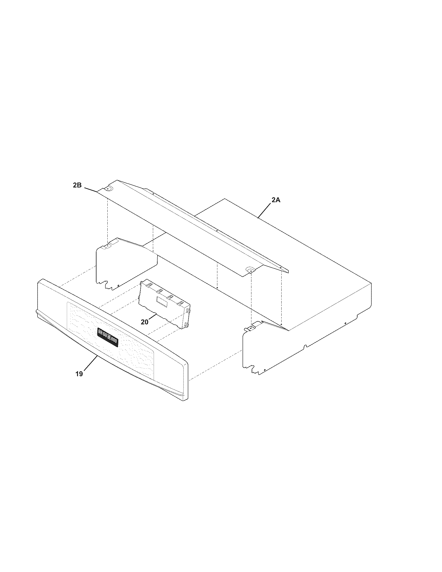 Kenmore 79047839407 control panel diagram