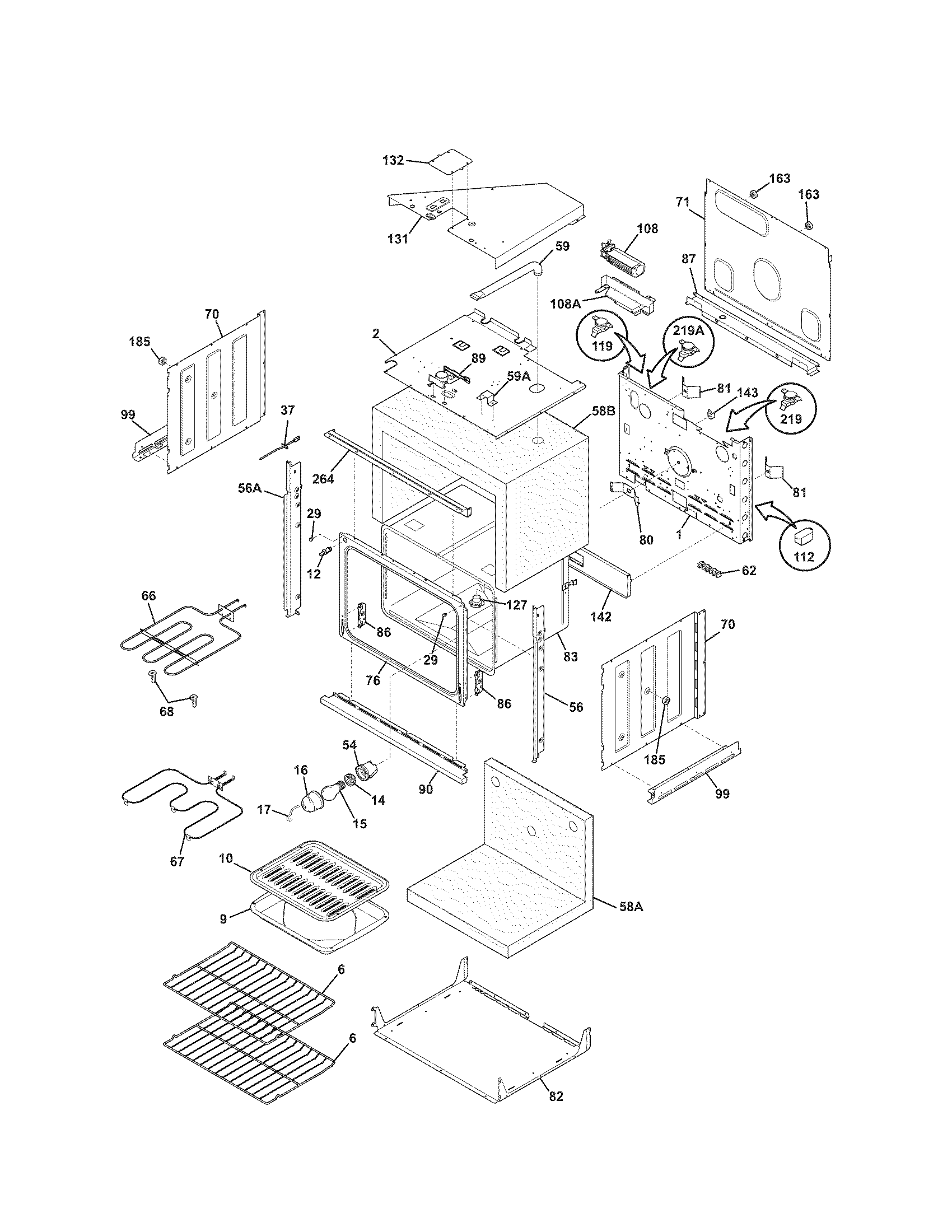 Kenmore 79047839407 body diagram
