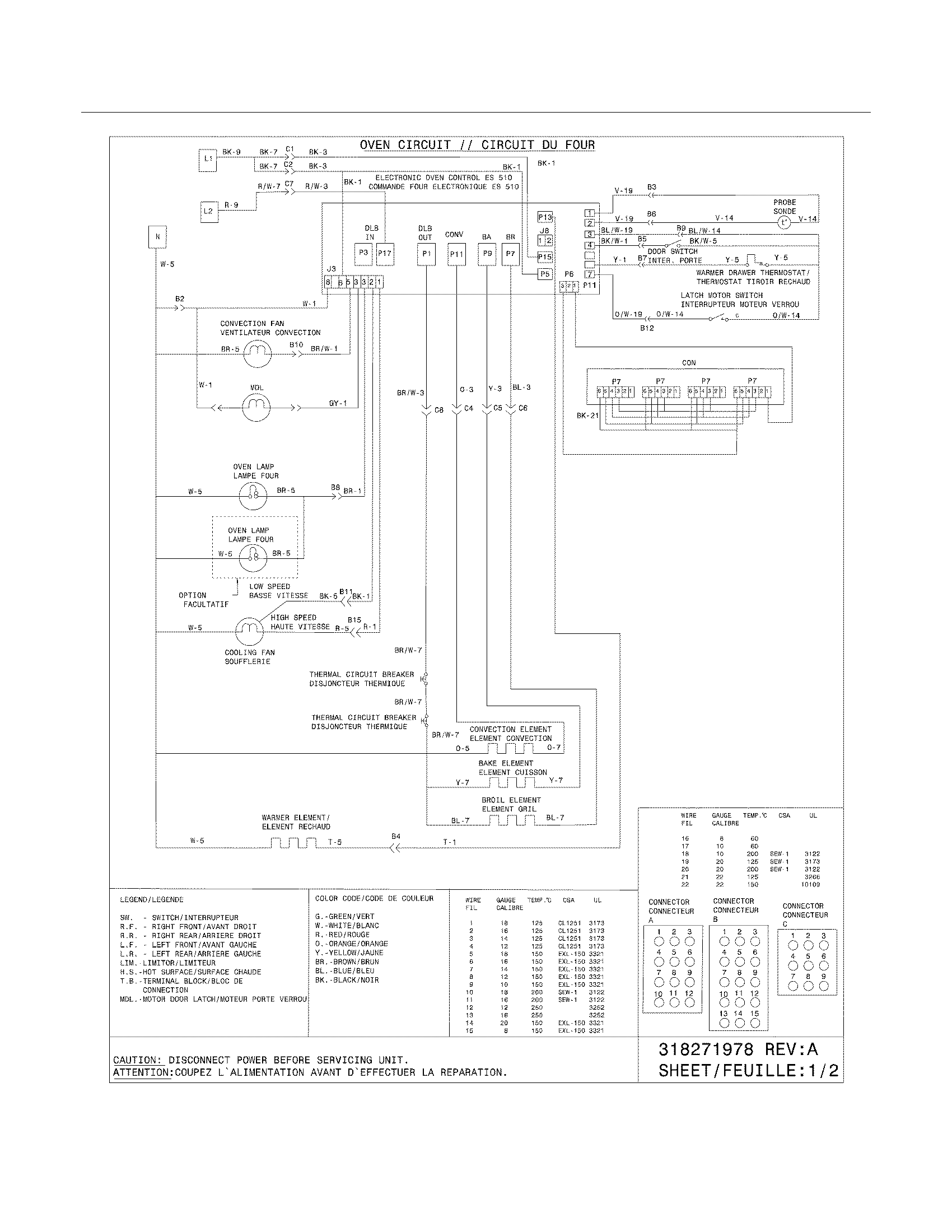 Frigidaire GLES389FBF wiring diagram diagram