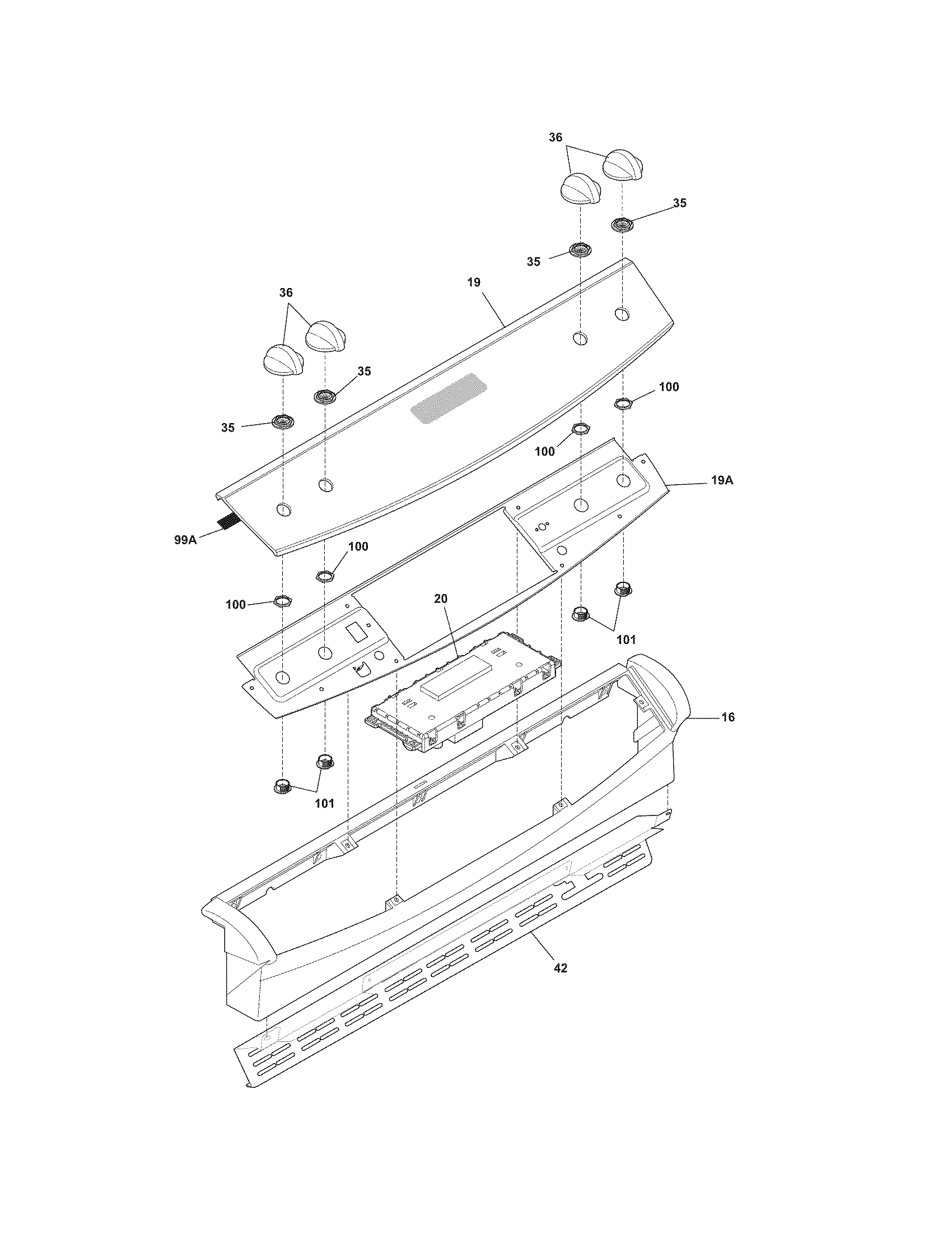 Frigidaire GLGS389FBG backguard diagram