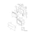 Frigidaire GLGS389FBF door diagram