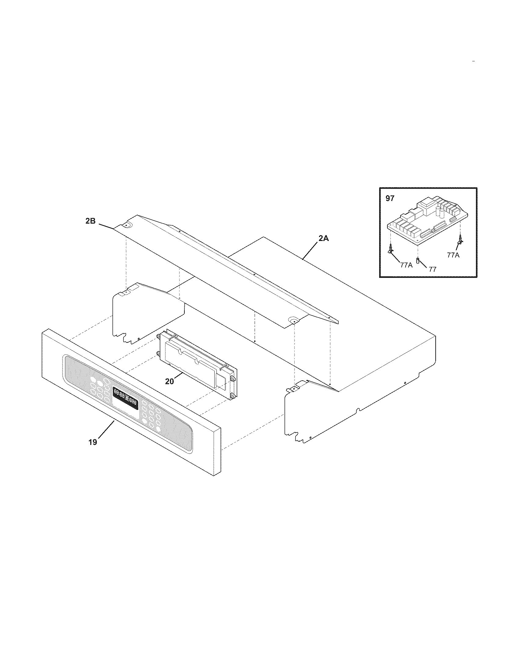 Frigidaire FEB30T7FCE control panel diagram
