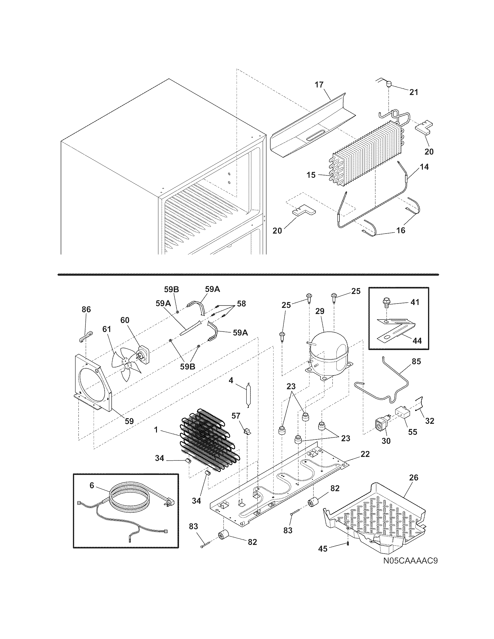 Frigidaire FPHI2187KR0 system diagram