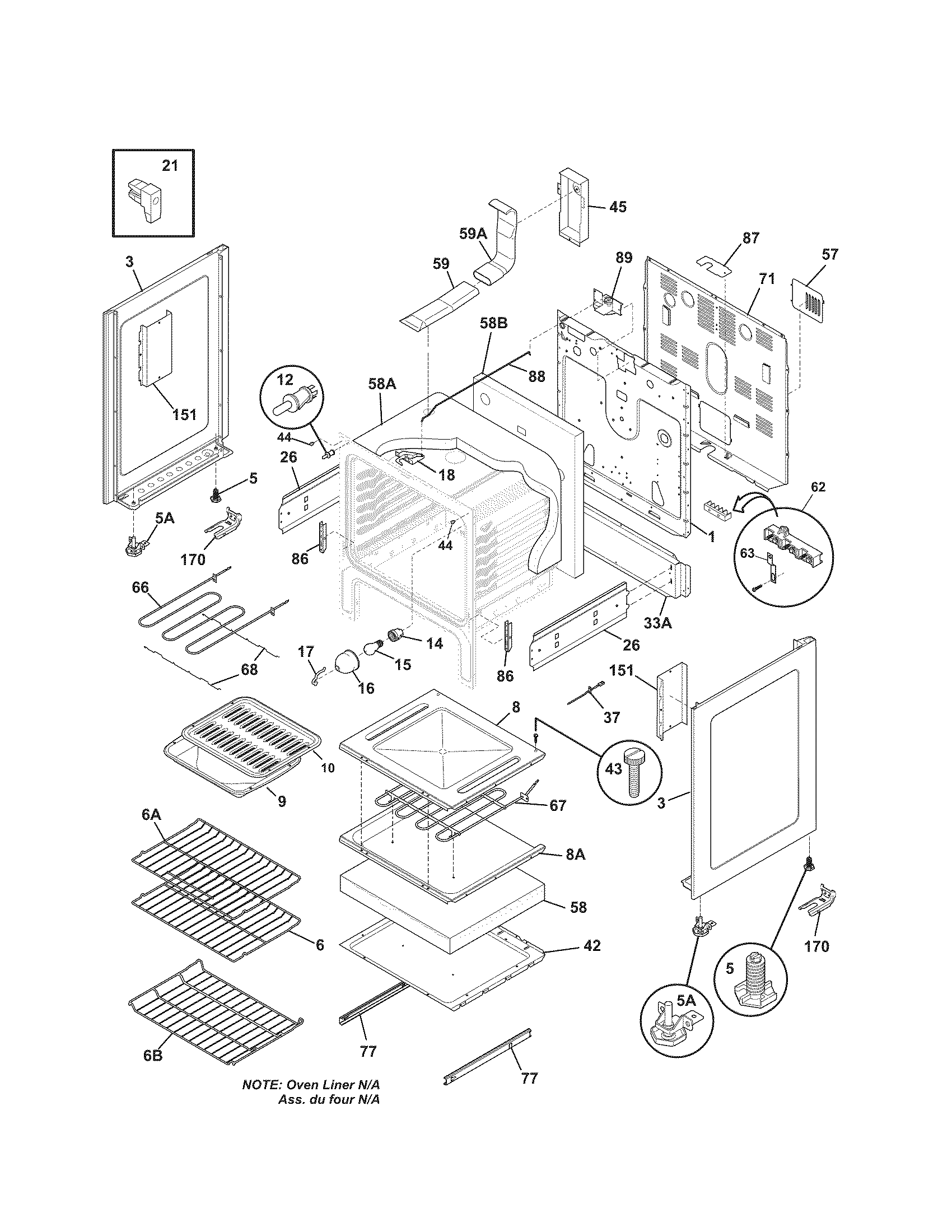 Kenmore 7909642240D body diagram