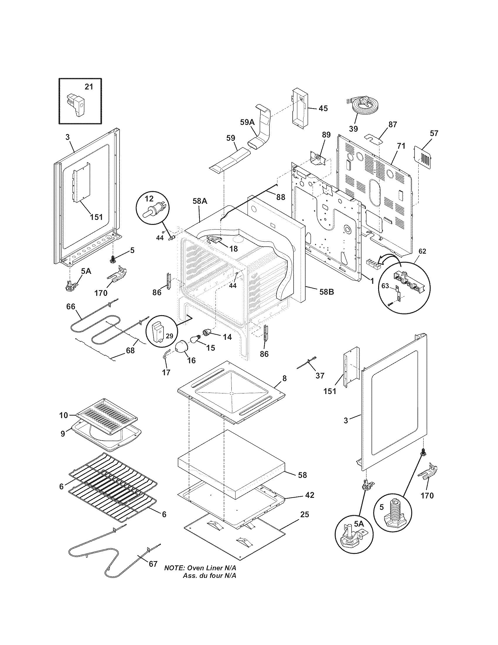 Kenmore 79096008801 body diagram