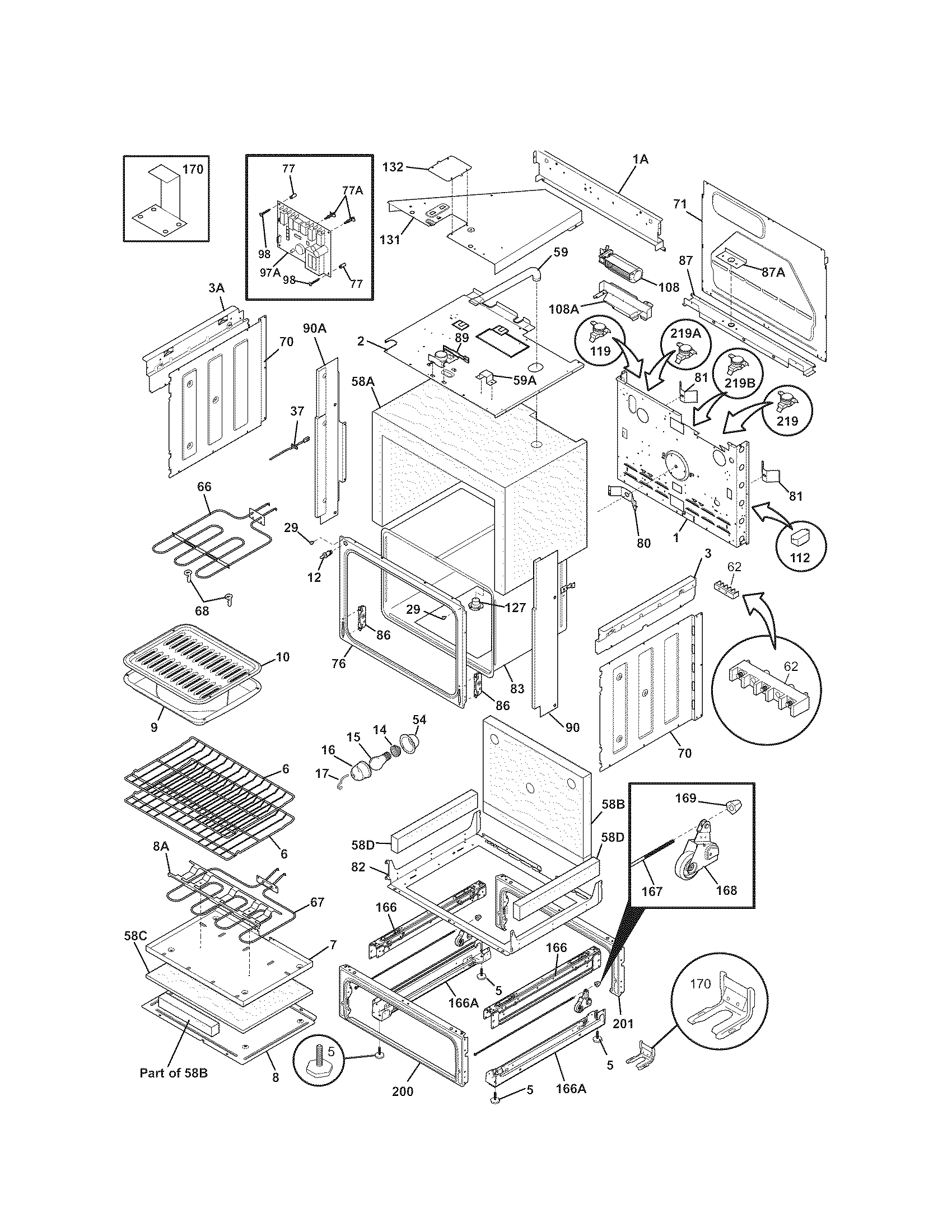 Kenmore 79046692701 body diagram
