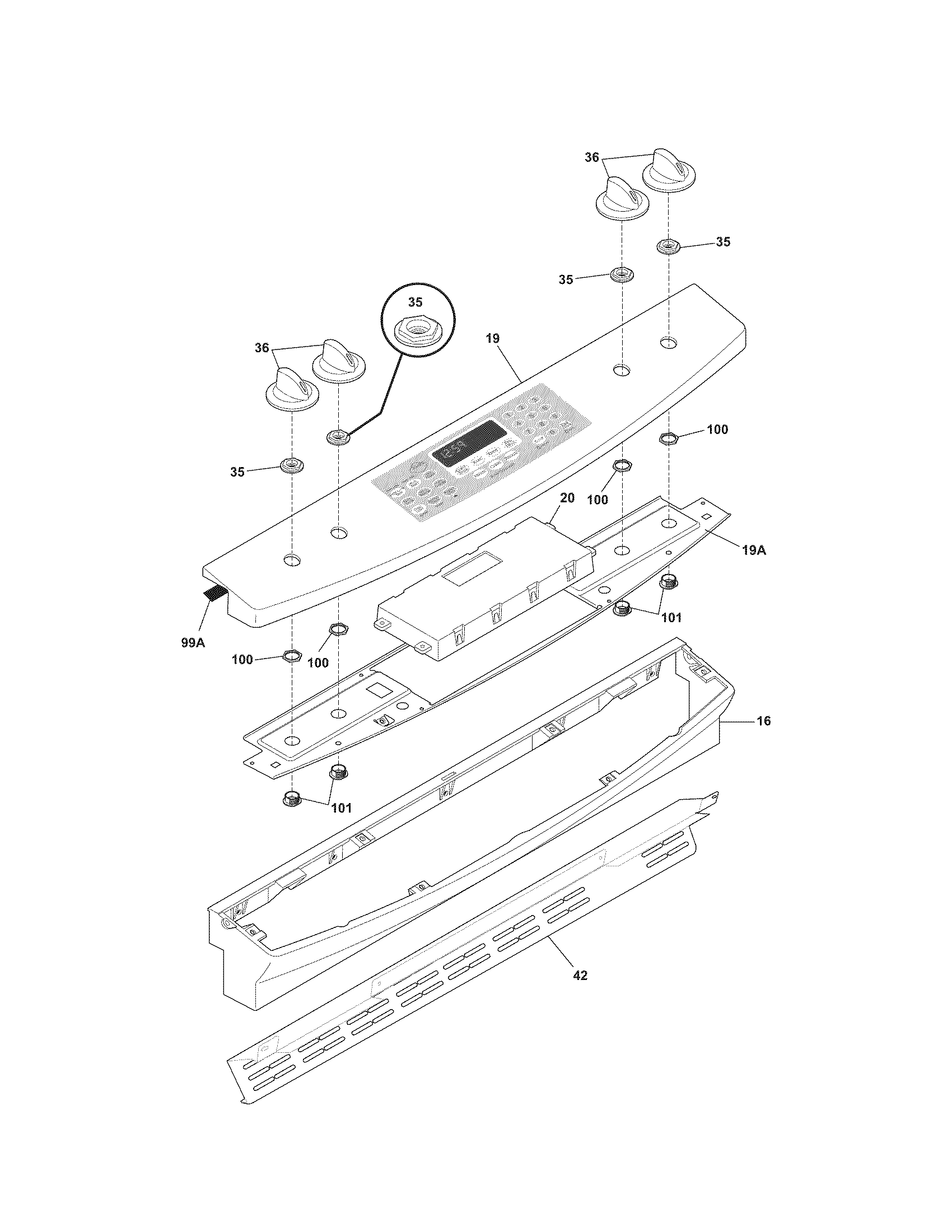 Kenmore 79036699508 backguard diagram