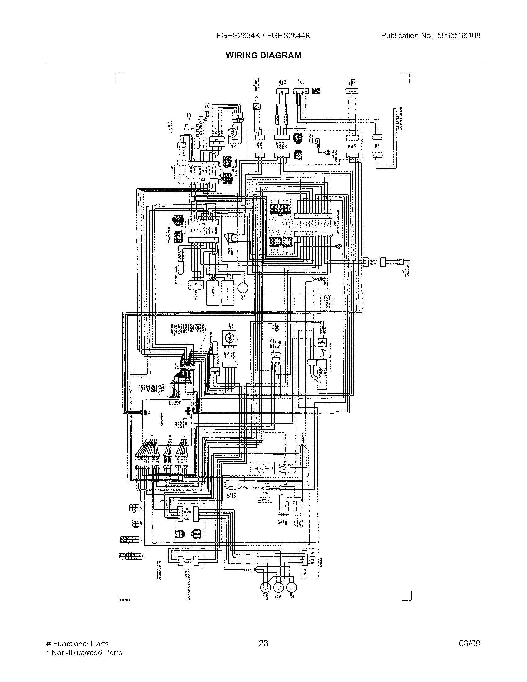 Frigidaire FGHS2634KW0 wiring diagram diagram