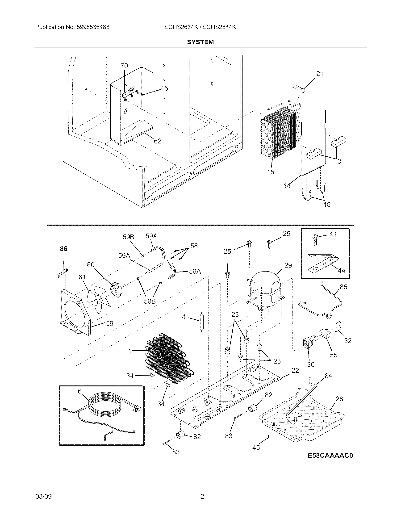 Frigidaire LGHS2634KE0 system diagram