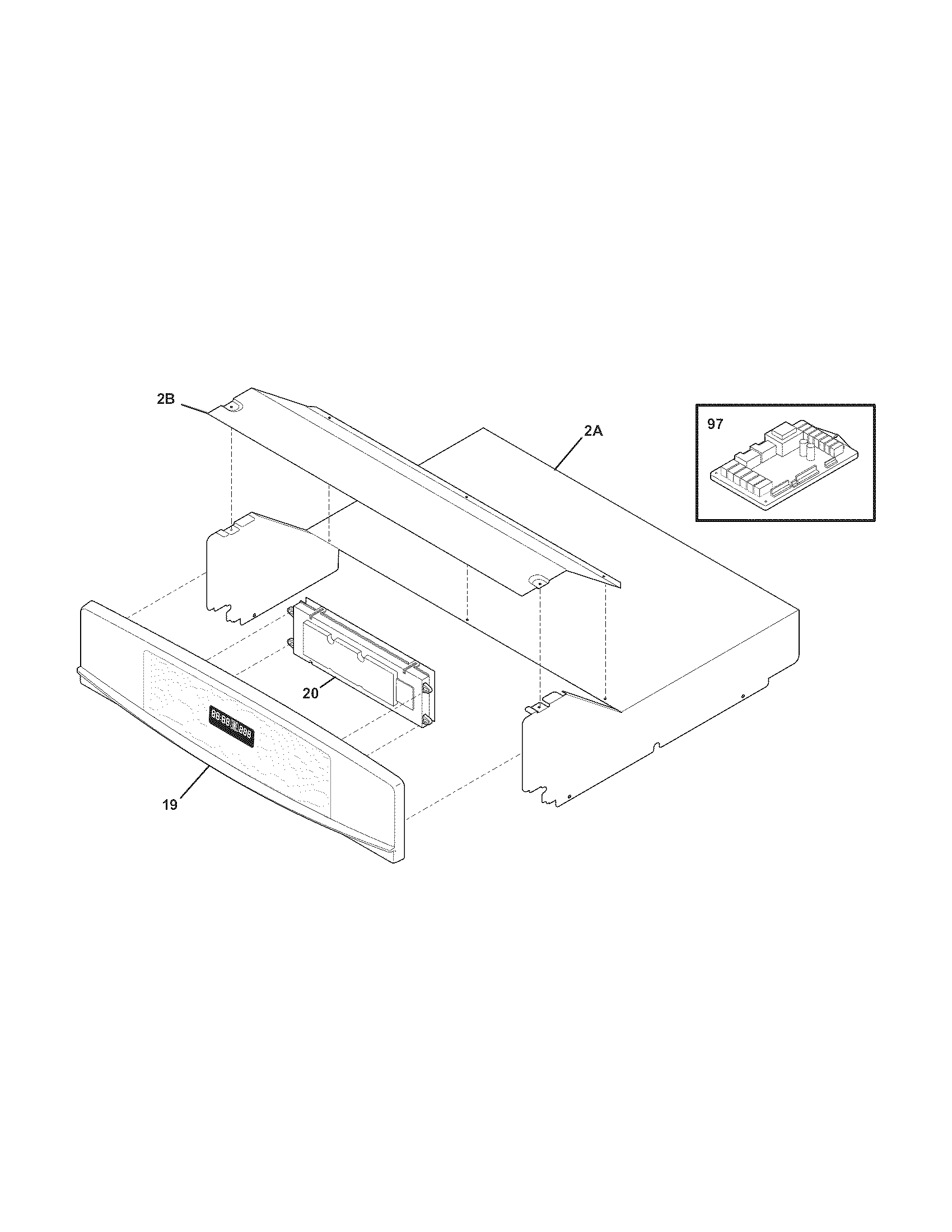 Kenmore 79047873408 control panel diagram