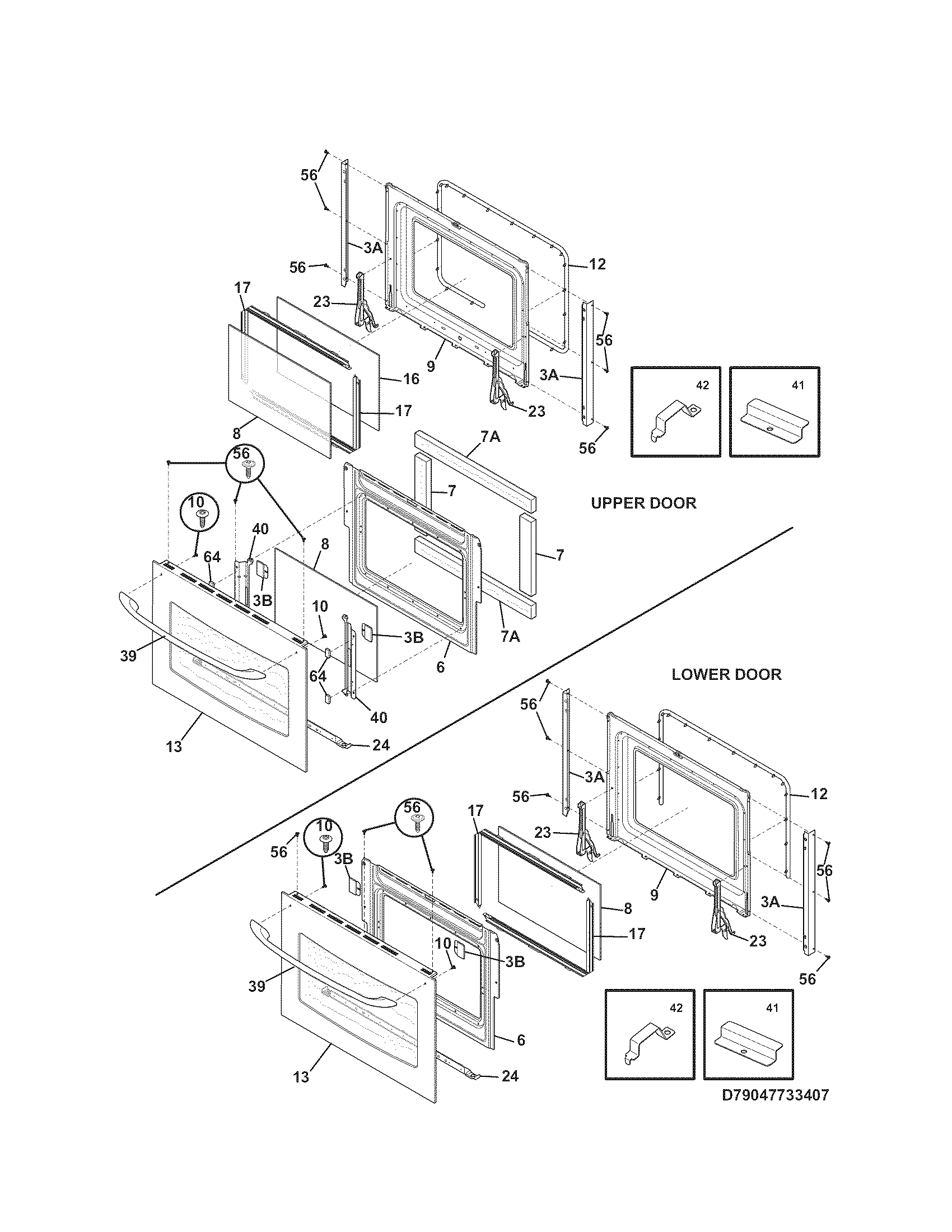 Kenmore 79047873408 doors diagram