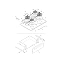 Frigidaire CFES355ES4 top/drawer diagram
