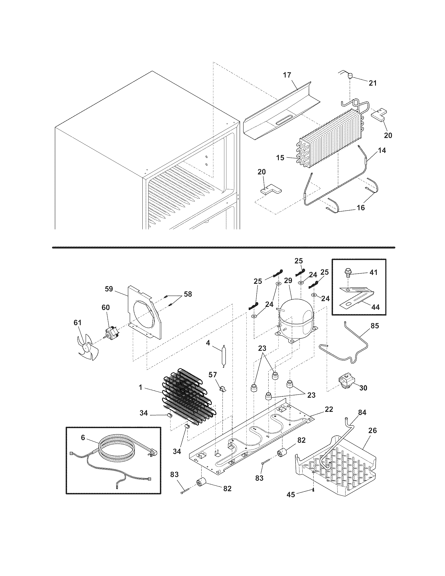 Frigidaire FRT18IS6JS4 system diagram