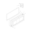 Frigidaire LFFC09M5HWB door diagram