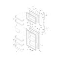 Frigidaire FRT17L3FW7 door diagram