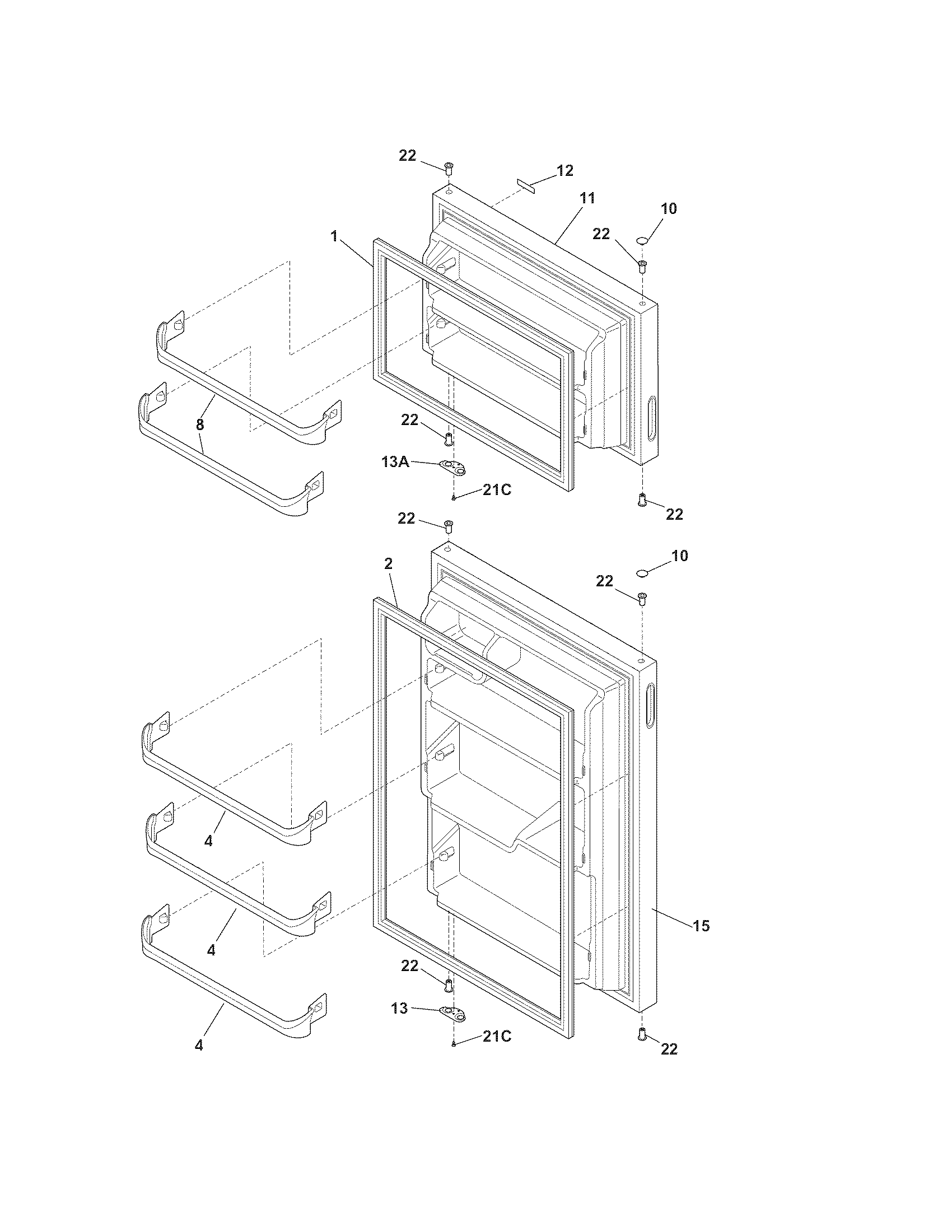 Kenmore 25361704409 door diagram
