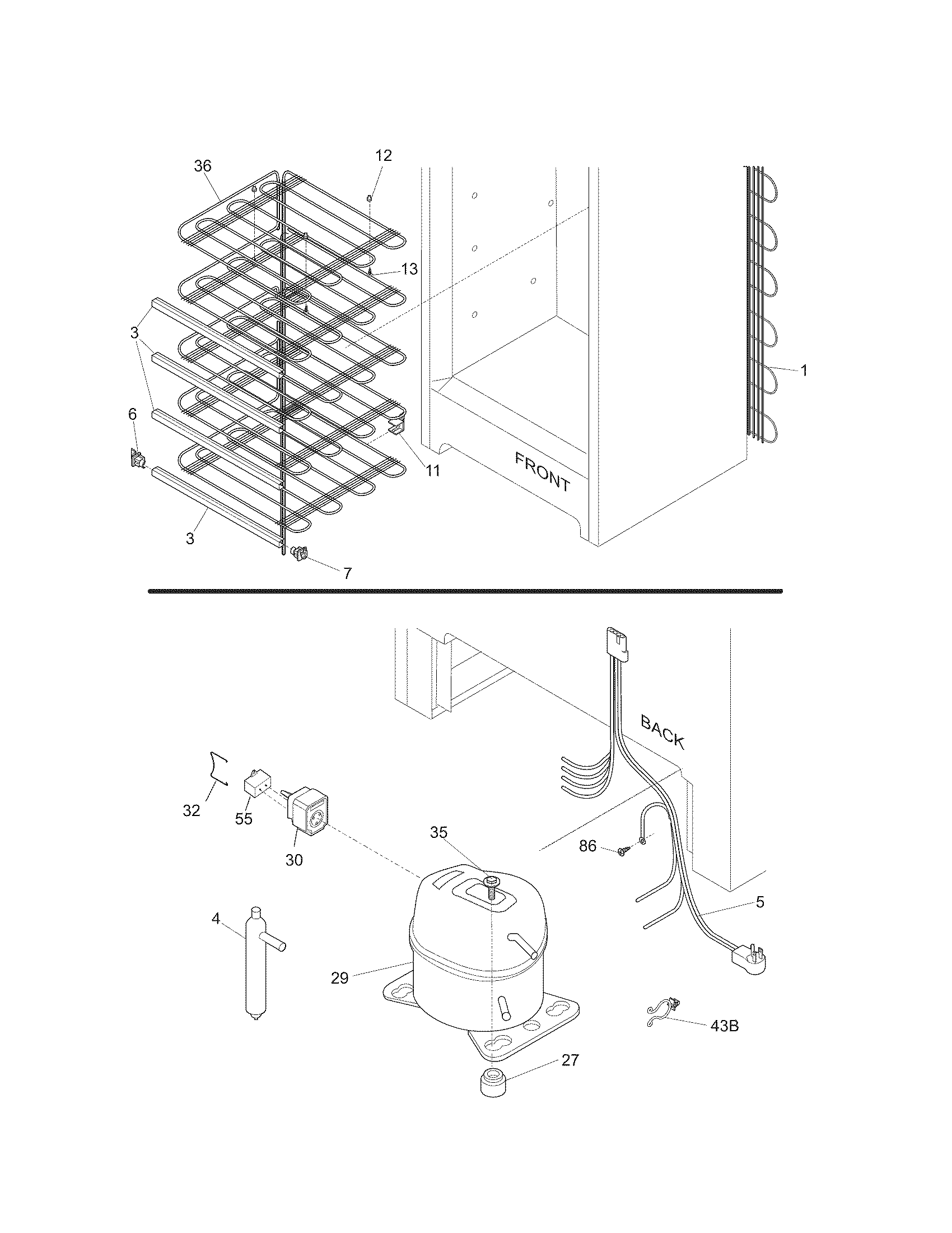 Kenmore 25328042803 system diagram