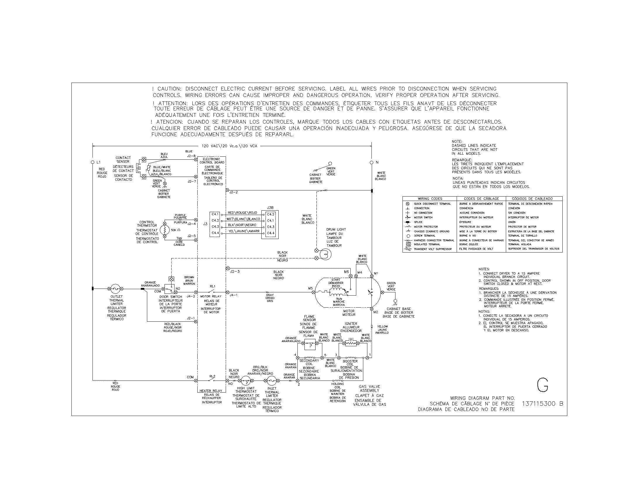 Frigidaire FAQG7077KB0 wiring diagram diagram