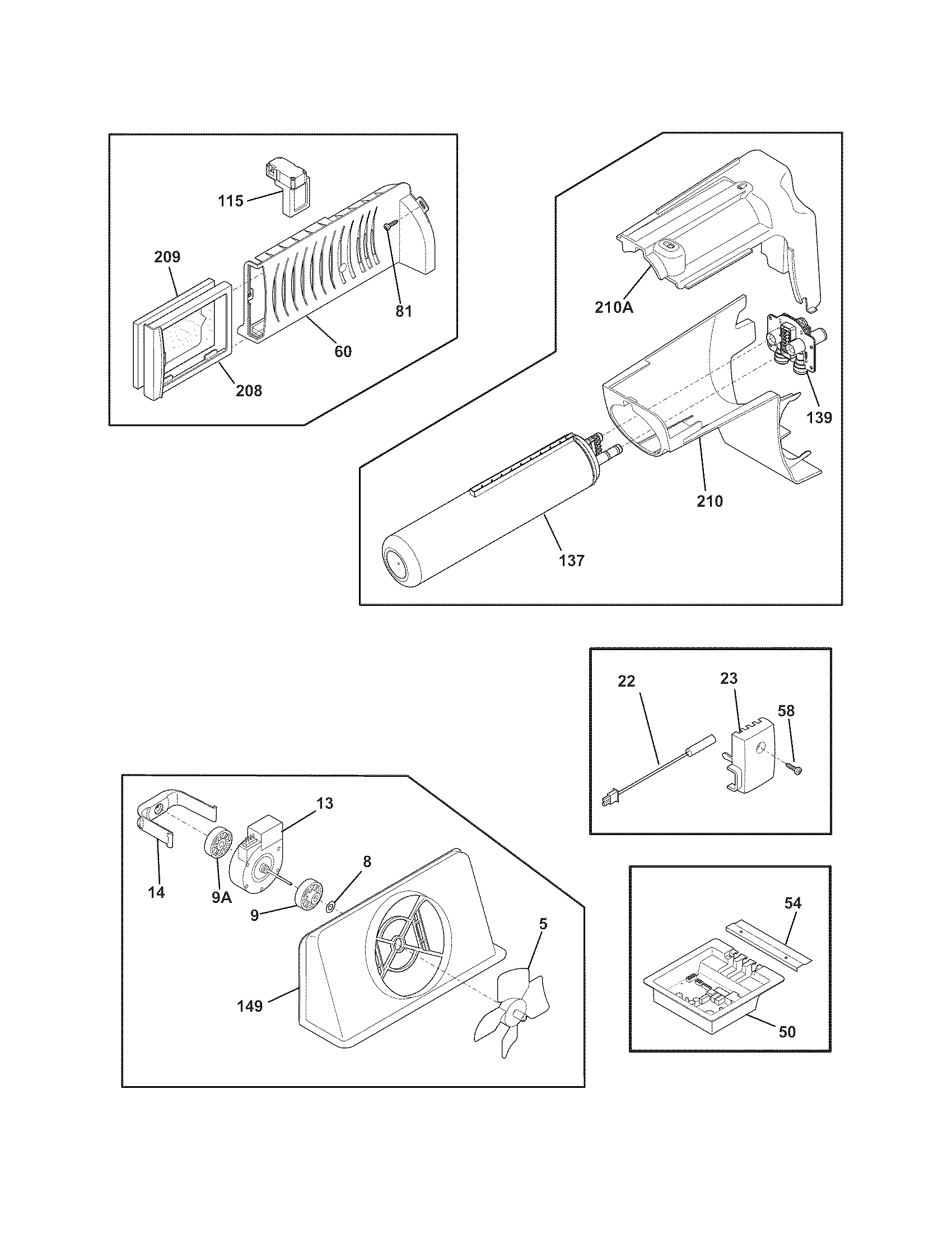 Frigidaire FGHS2355KE1 controls diagram