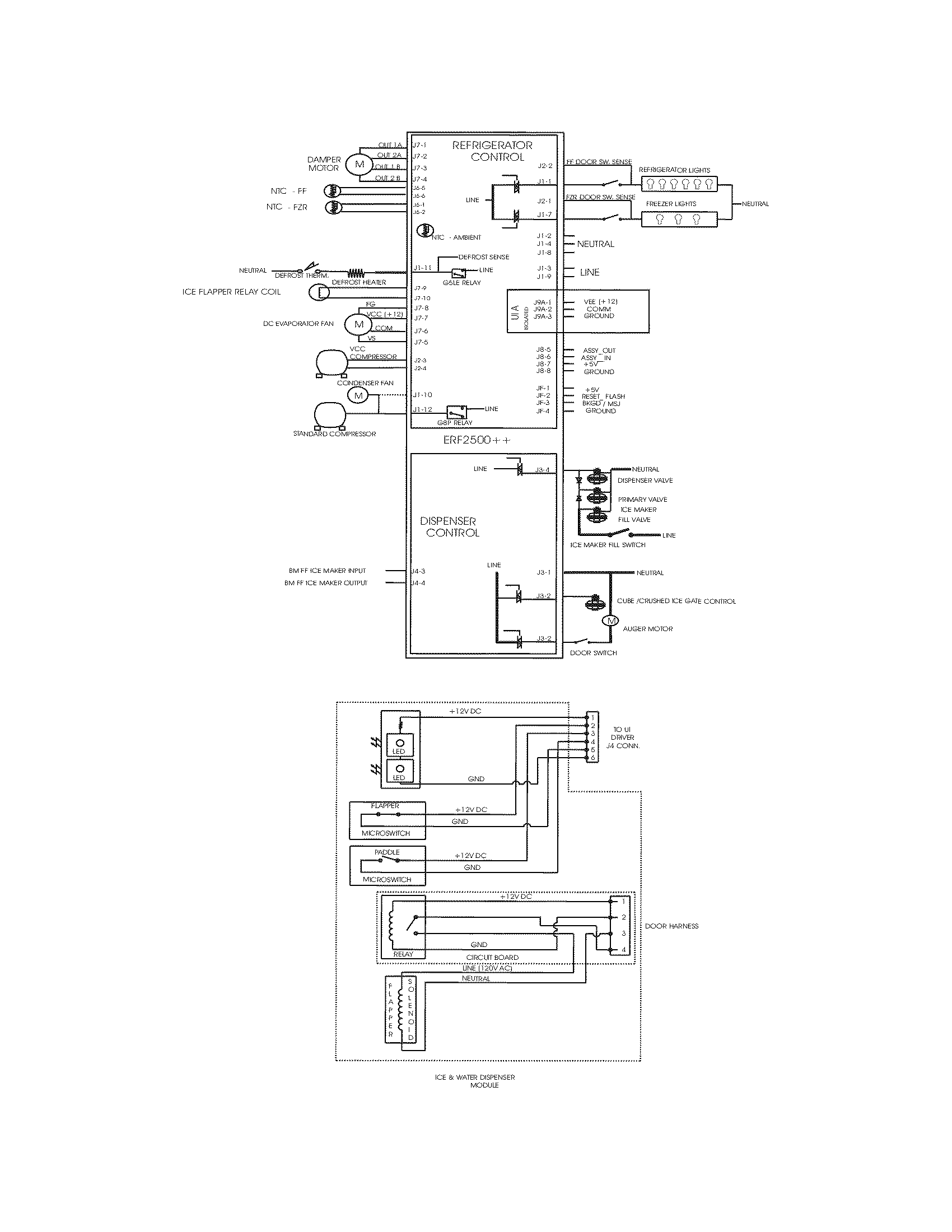 Frigidaire FPHS2399KF1 wiring schematic diagram