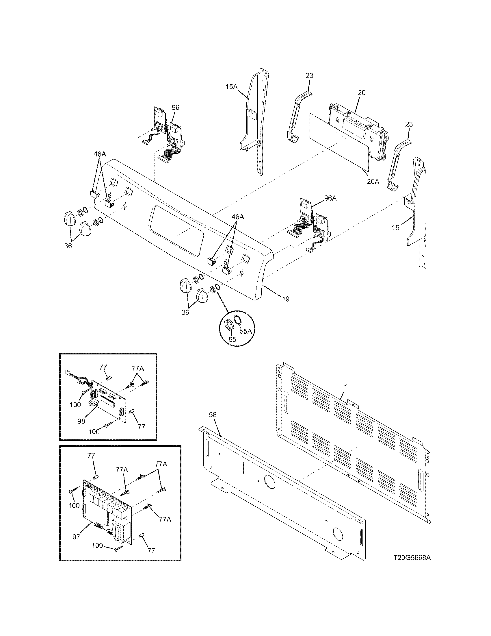 Frigidaire FEFLZ87GCD backguard diagram