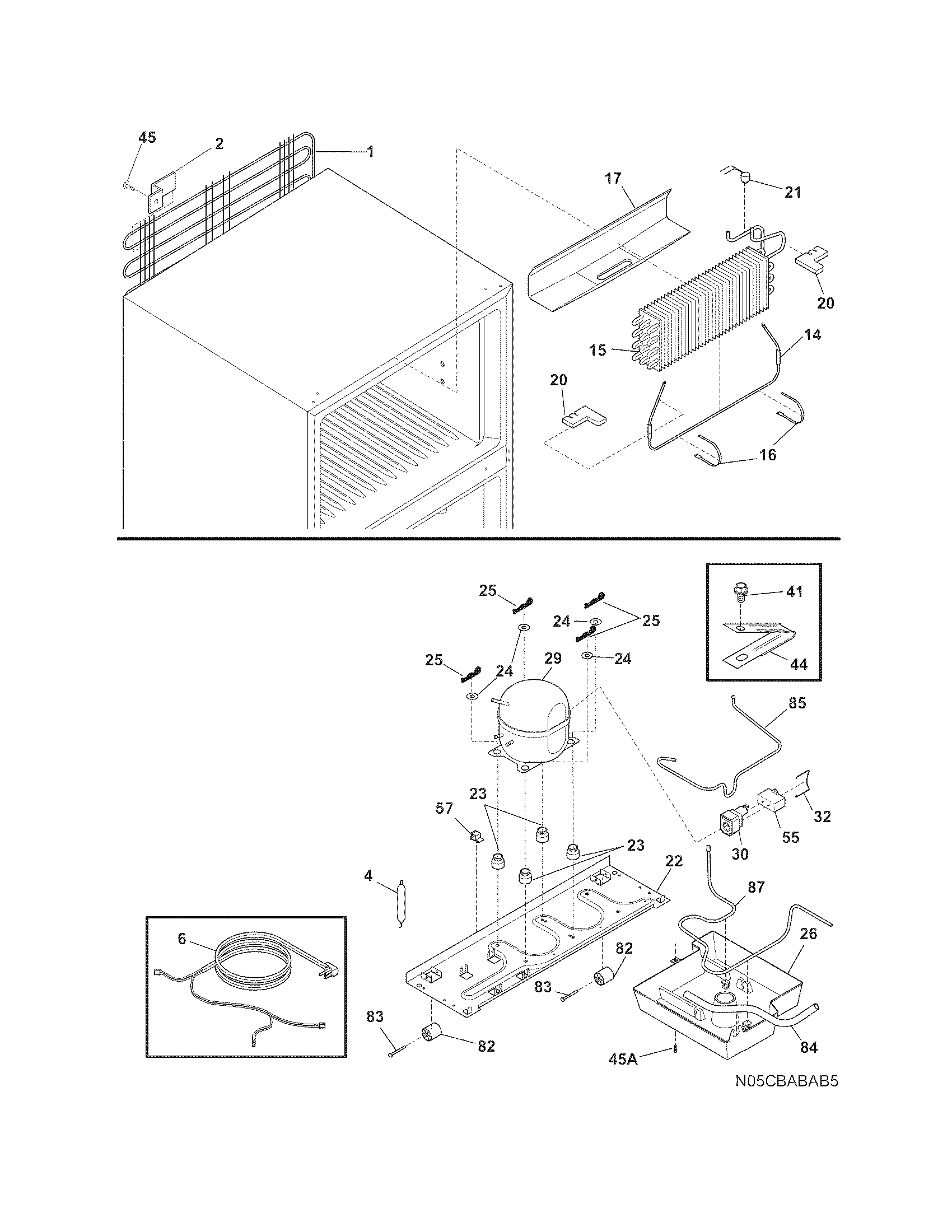 Crosley CRTE171KW2 system diagram