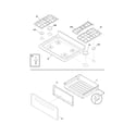 Frigidaire FGF382HBB top/drawer diagram