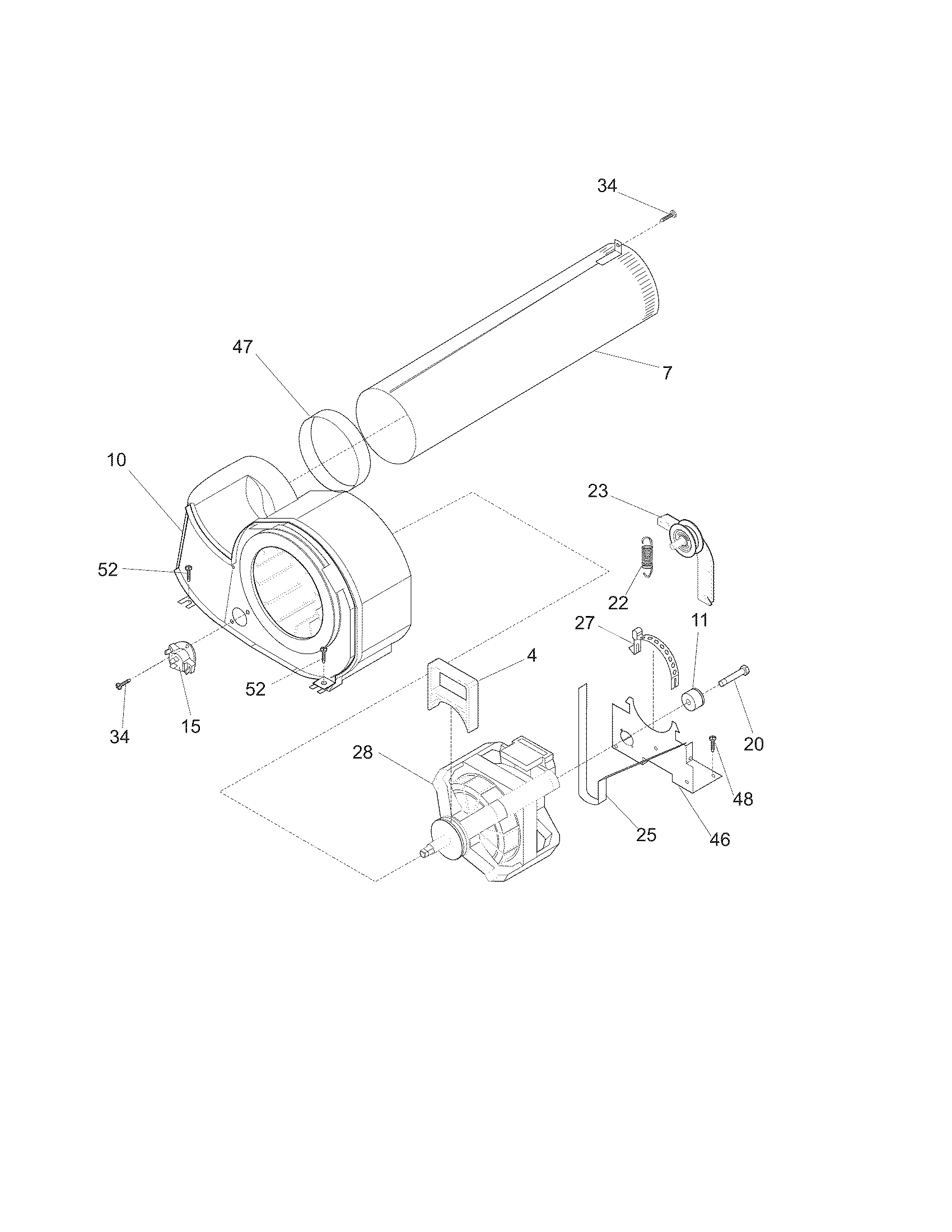 Frigidaire FGQ1452HS1 motor diagram