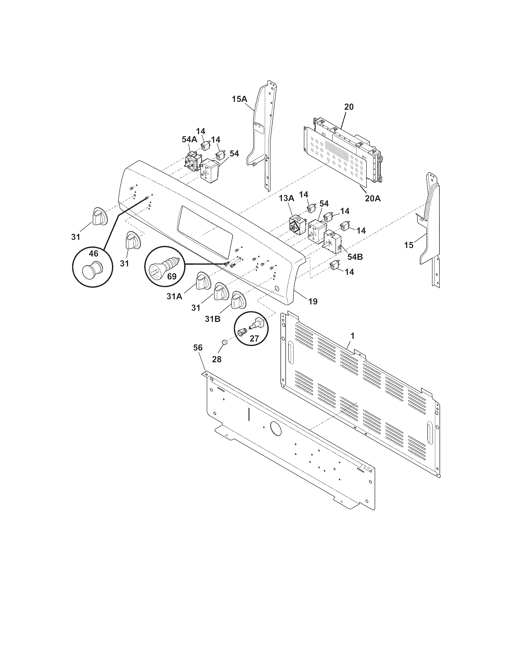 Kenmore 79097424900 backguard diagram
