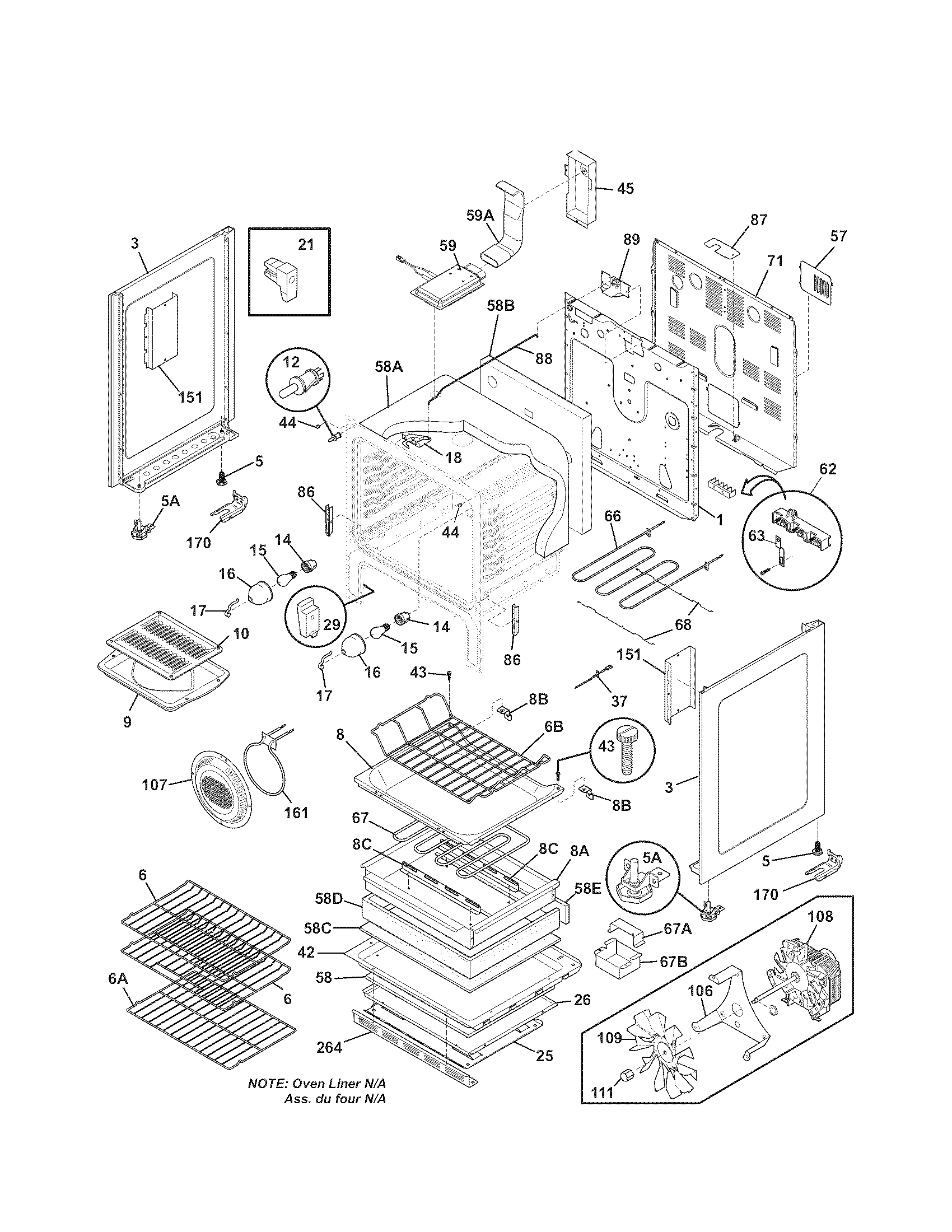 Kenmore 79097424900 body diagram