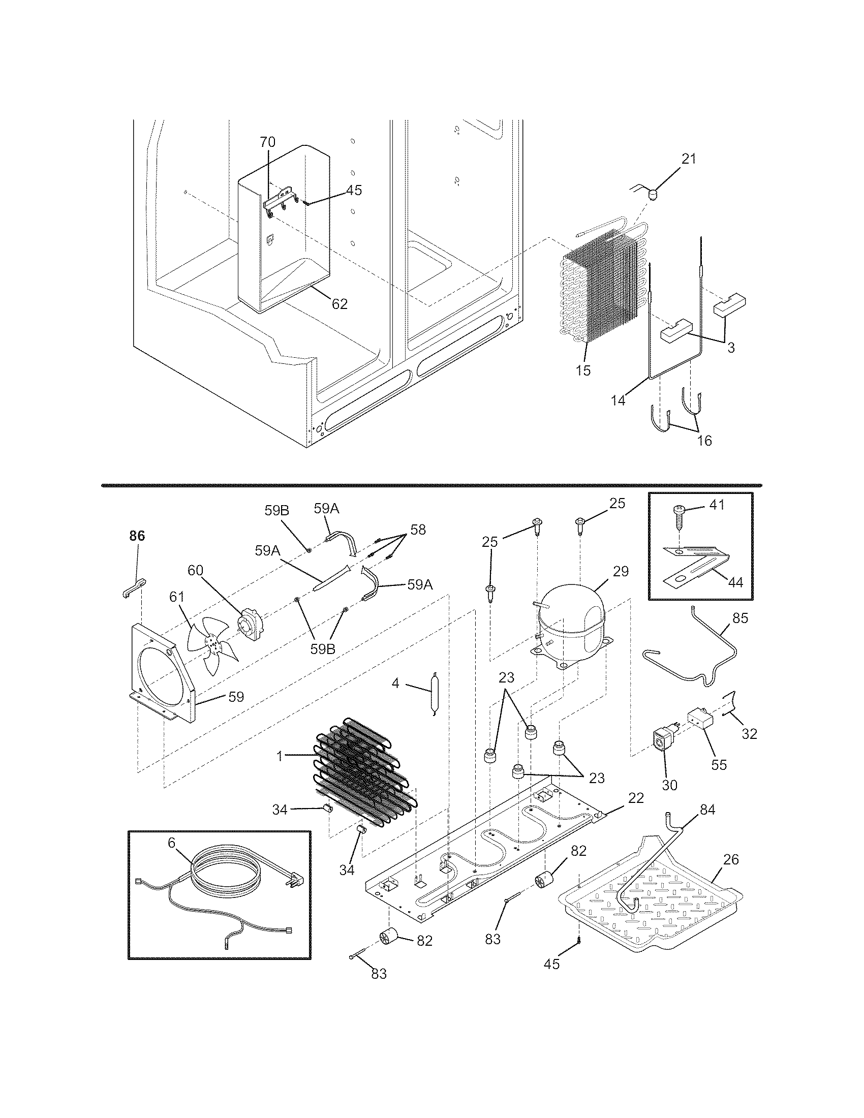 Frigidaire BGHS2644KF0 system diagram