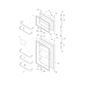 Frigidaire FRT18G6JB4 door diagram