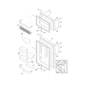 Frigidaire PLT189WJKM3 door diagram