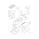 Frigidaire PLT189WJKM3 shelves diagram