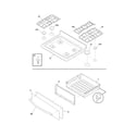 Frigidaire FGF382HCG top/drawer diagram