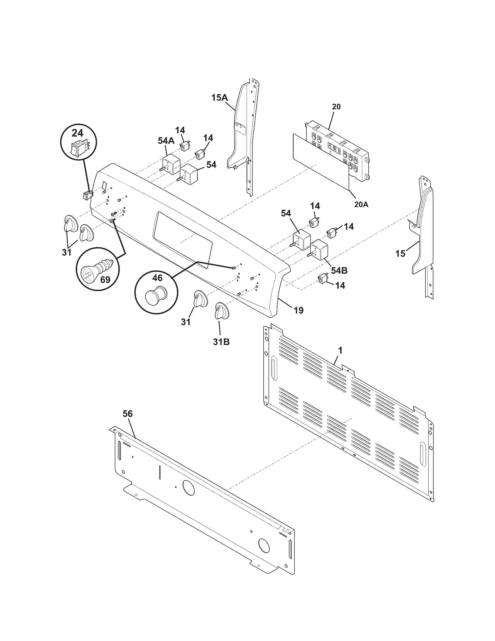 Kenmore 79094339702 backguard diagram