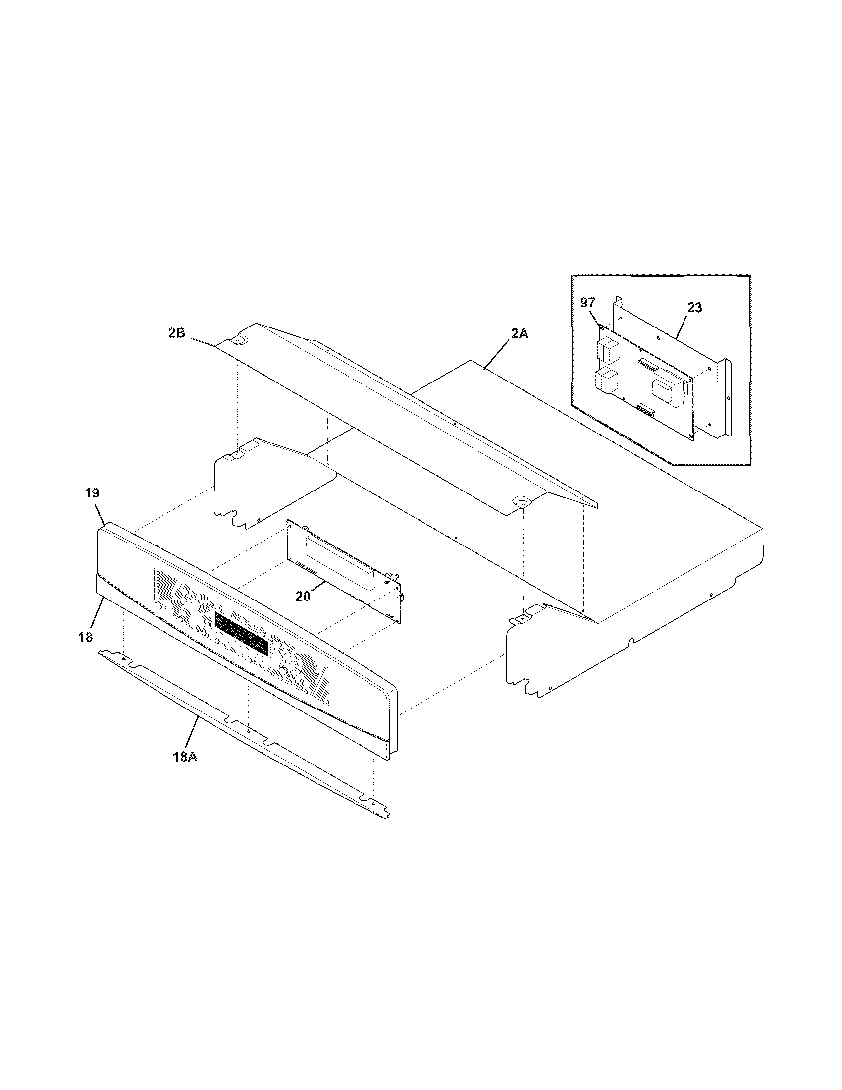 Kenmore Elite 79048133801 control panel diagram