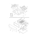 Frigidaire PLGFZ390ECK top/drawer diagram