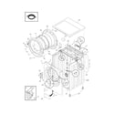 Frigidaire BAFW3577KB0 cabinet/top diagram