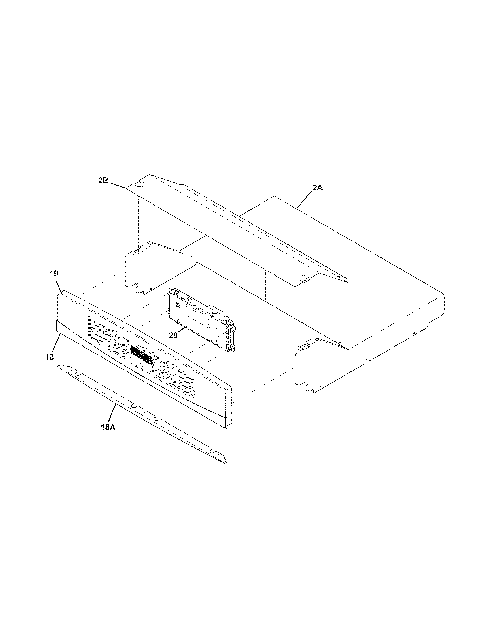 Kenmore Elite 79048033801 control panel diagram