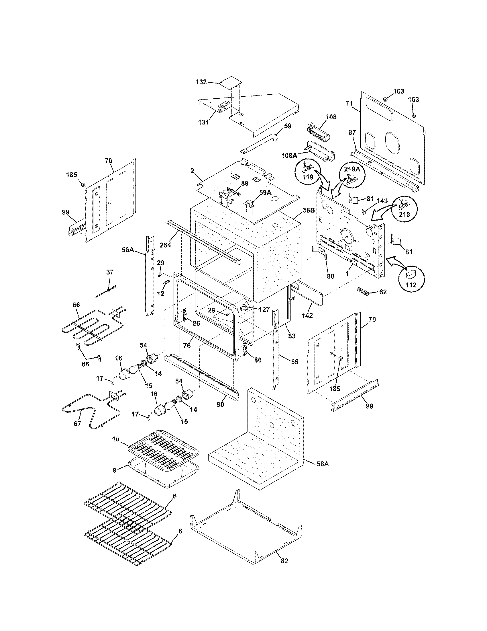 Kenmore 79047784407 body diagram