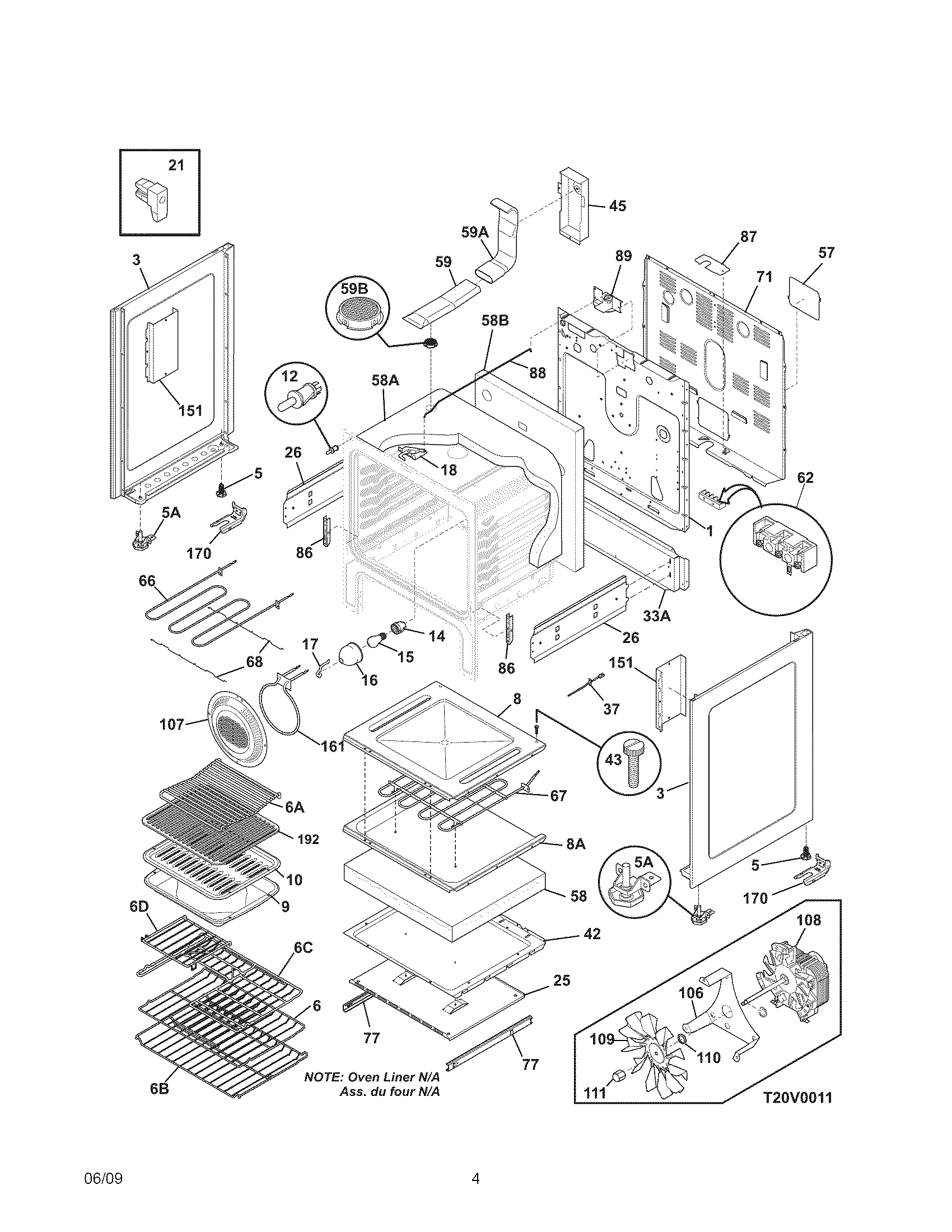 Kenmore Elite 79099123400 body diagram