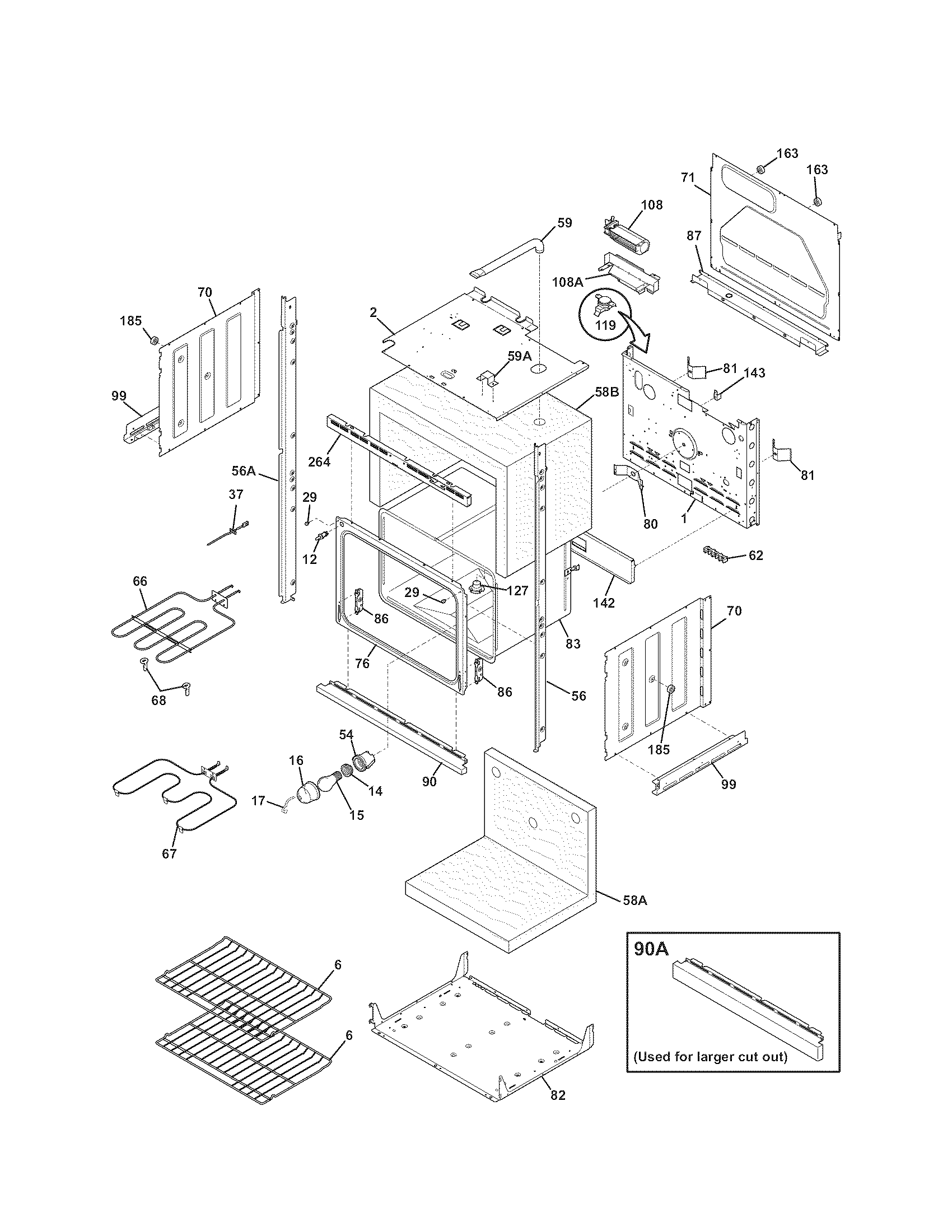 Kenmore 79047879407 lower oven diagram