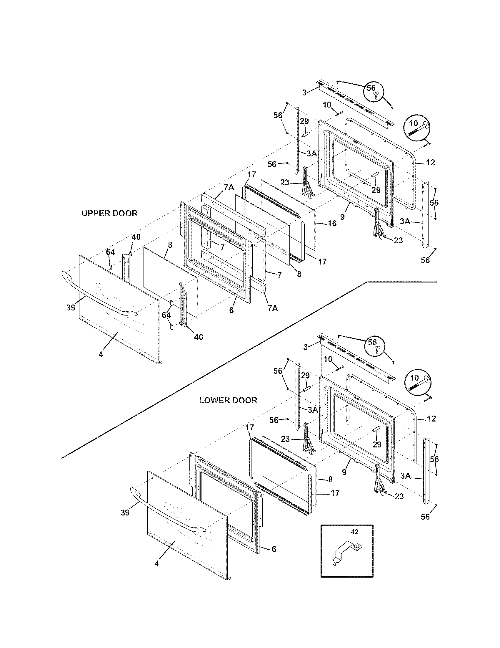 Kenmore 79047879407 doors diagram