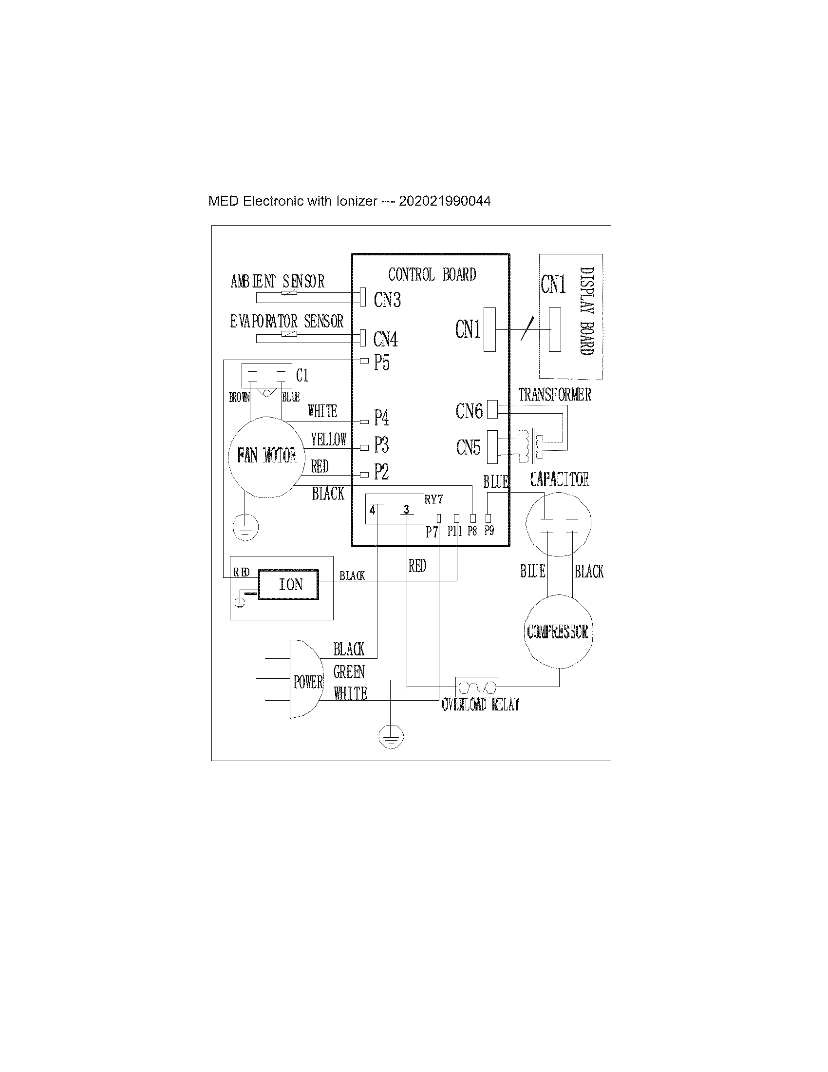 Frigidaire FAM156R1AA wiring diagram diagram