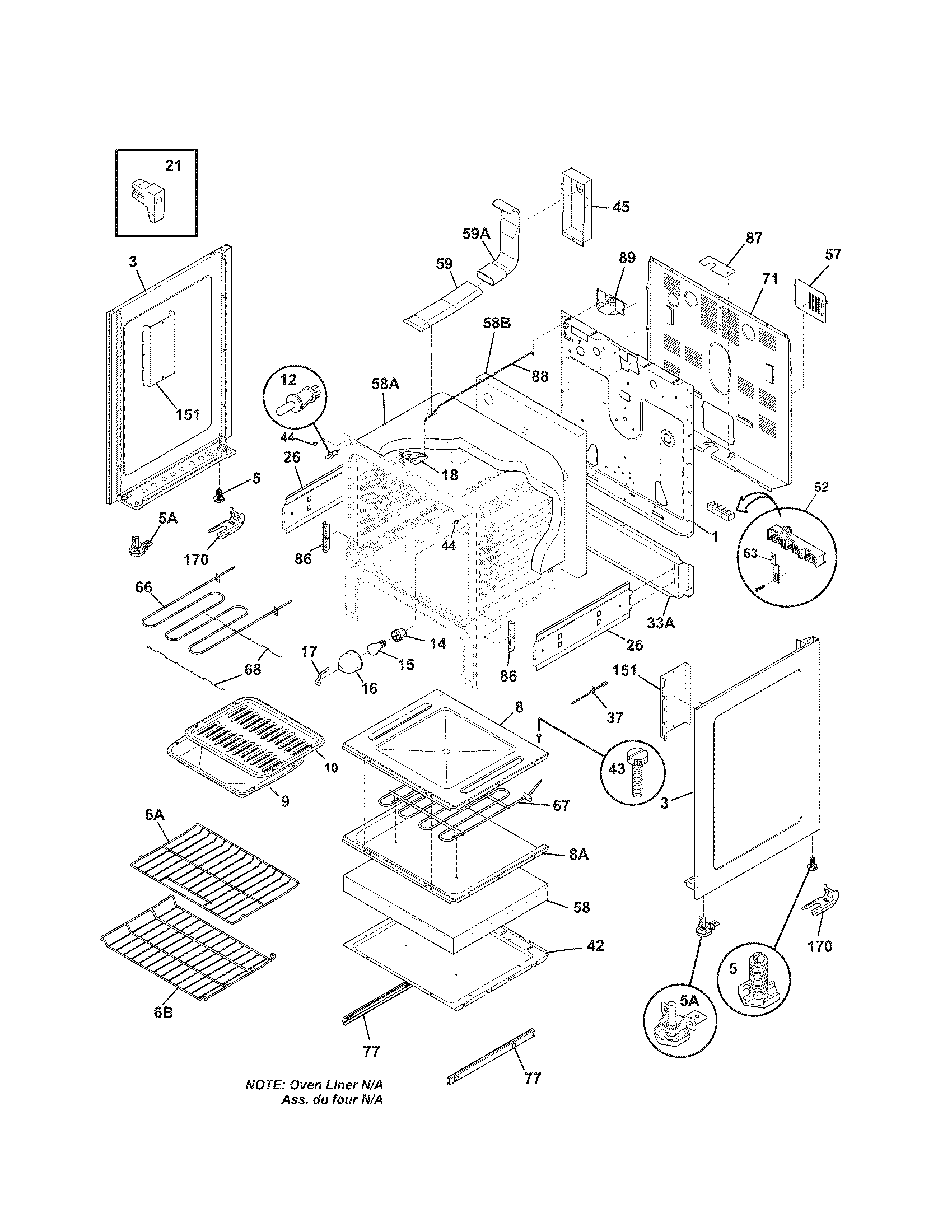 Kenmore 7909641240E body diagram