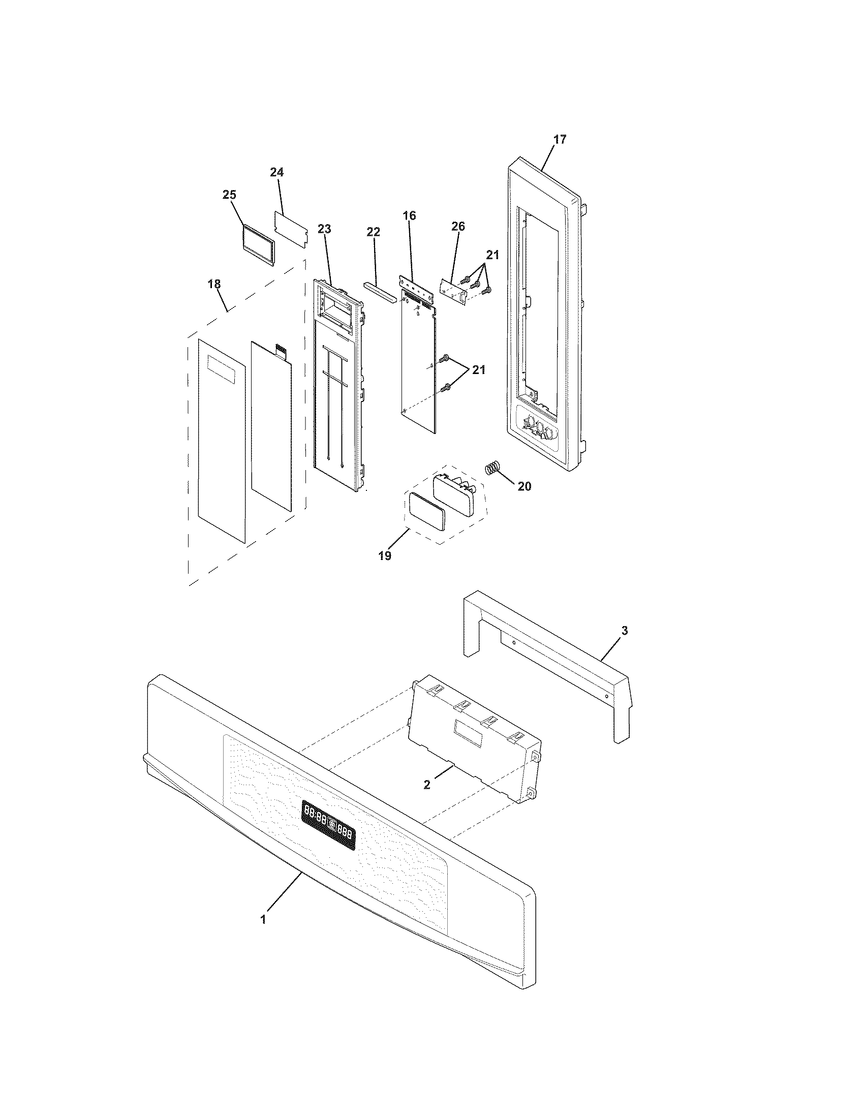Kenmore 79047849409 control panel diagram