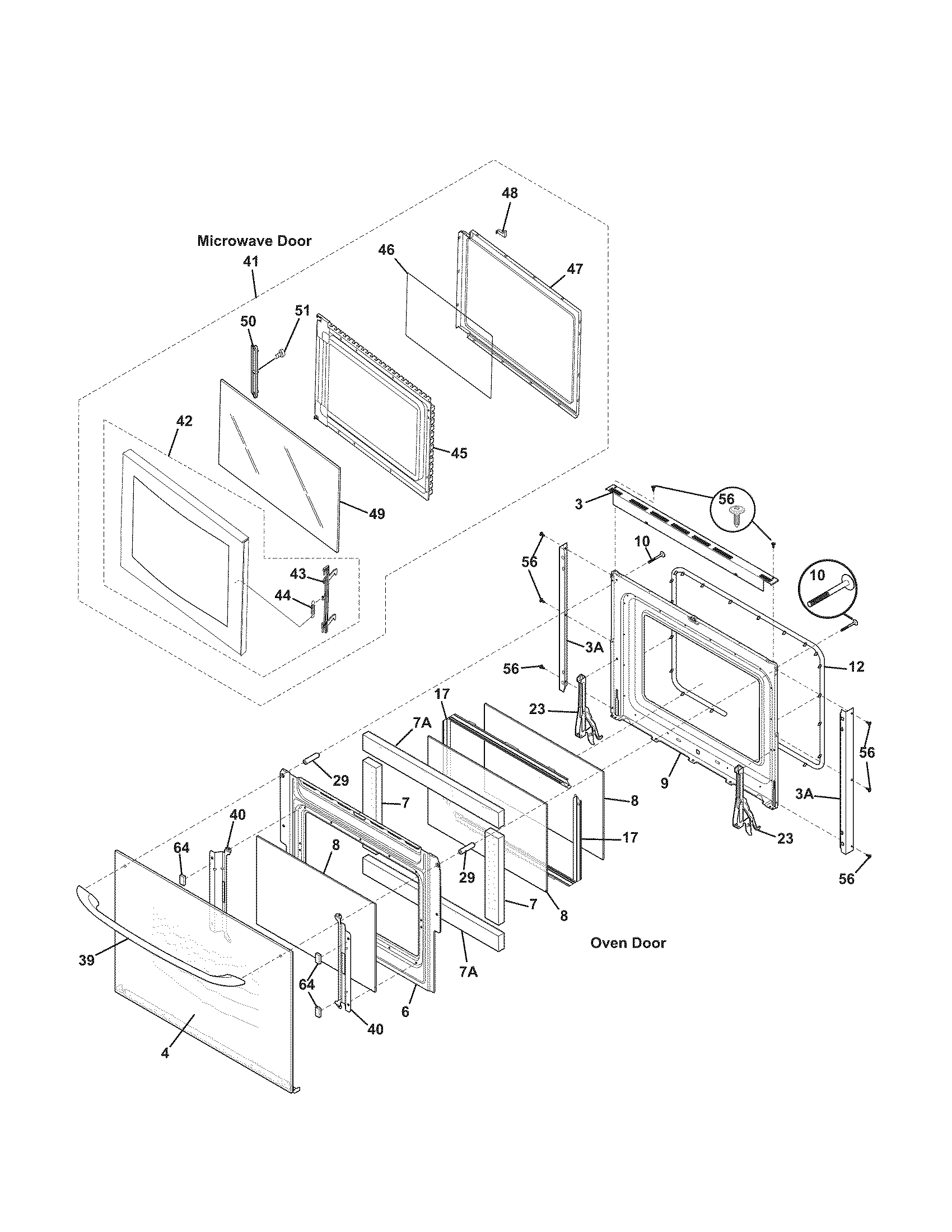 Kenmore 79047849409 doors diagram
