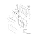 Frigidaire CFEF357GS3 door diagram