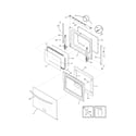 Frigidaire FGGS3065KWA door diagram